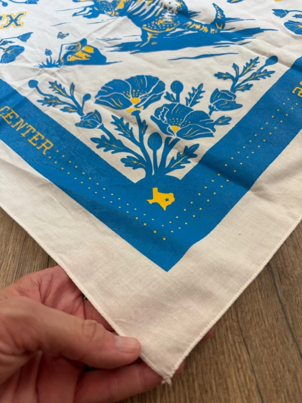 ATX Moody Center 2023 Austin Texas Screen Printed Cotton Bandana 21” Collectable